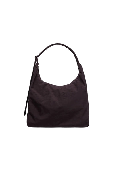 Nylon Shoulder Bag Chocolate Plum