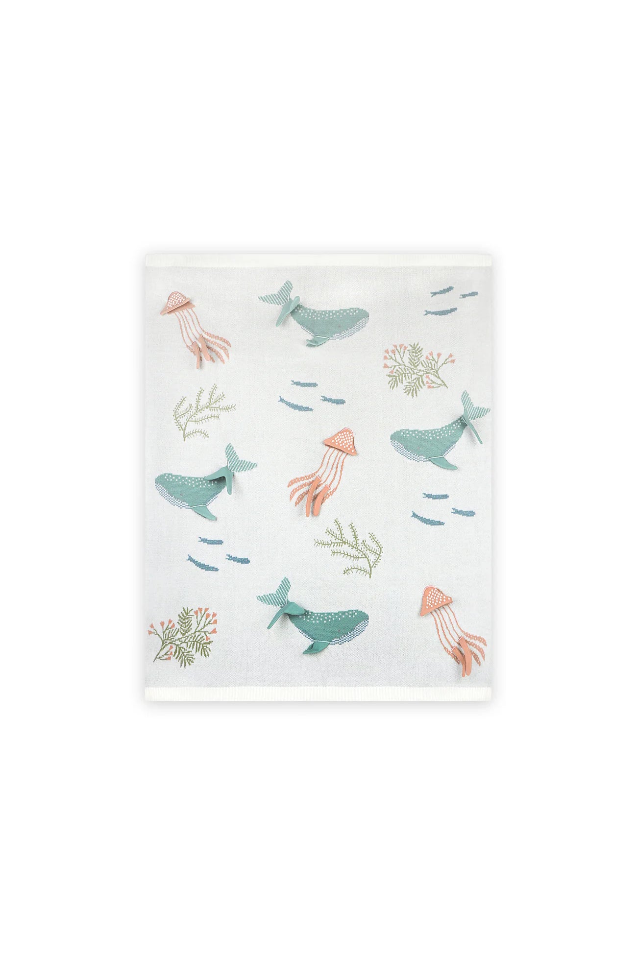Ocean Jellyfish 3D Knit Baby Blanket
