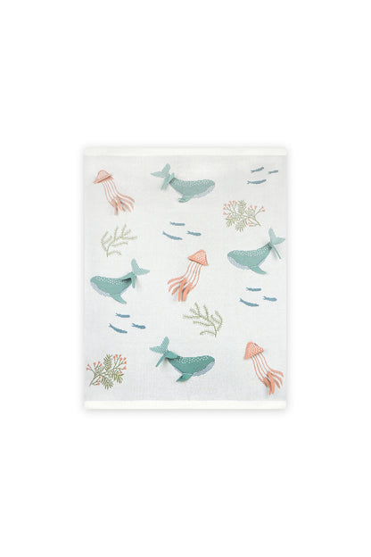 Ocean Jellyfish 3D Knit Baby Blanket