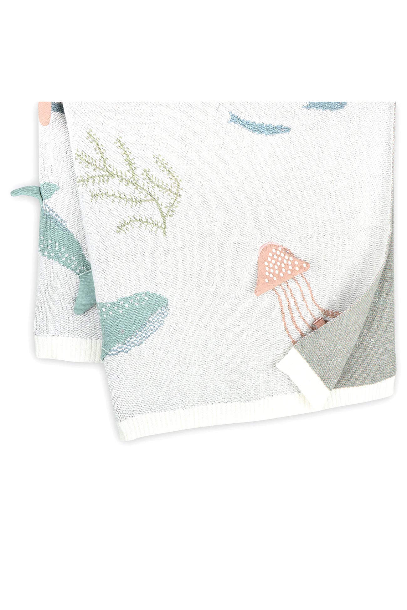 Ocean Jellyfish 3D Knit Baby Blanket