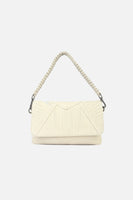Off White Merx Fold-Over Bag