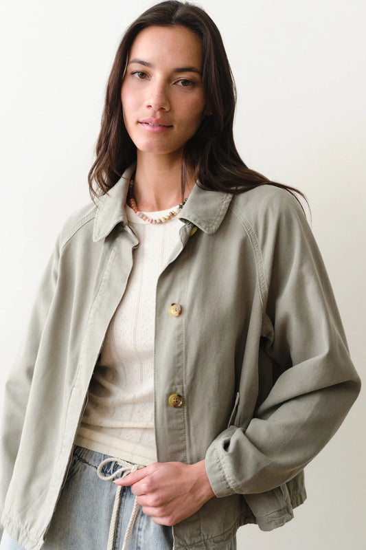 Olivia Cropped Trench