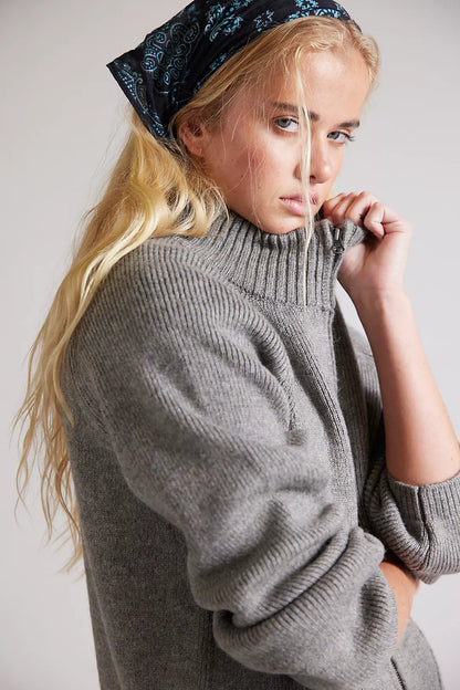 On It Zip-Up Cardigan