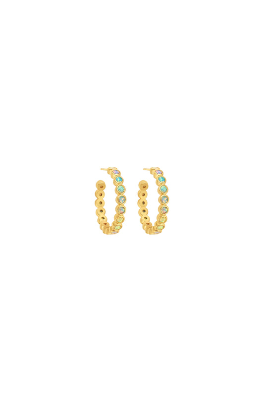 Opal Ombre Grande Hoops