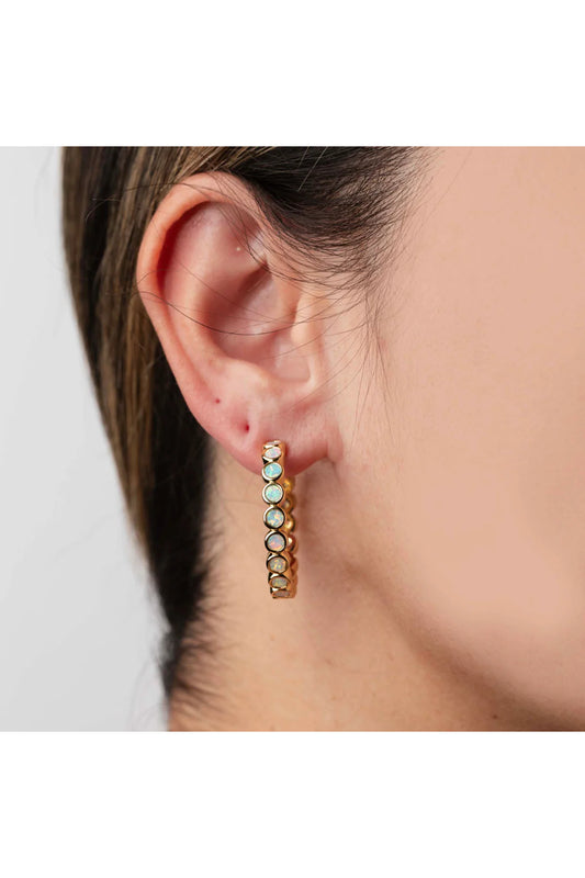 Opal Ombre Grande Hoops