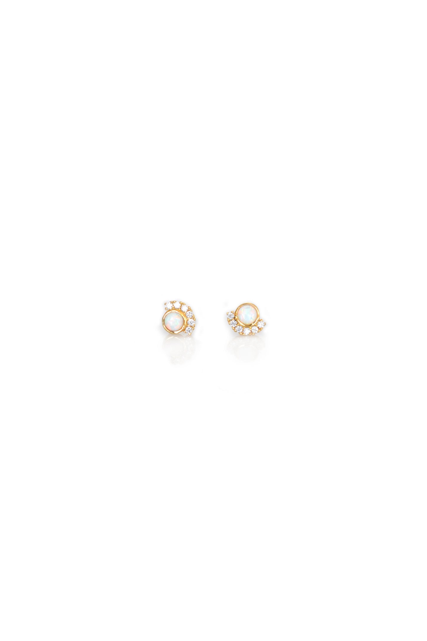 Opal & Diamond Parisian Sunset Studs