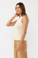 Open Stitch Boucle Sweater Tank