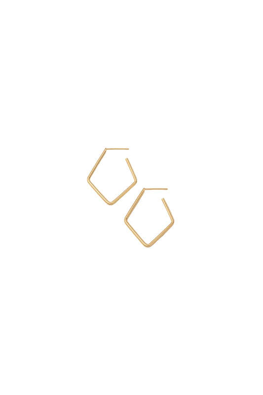 Orion Diamond Hoop Gold