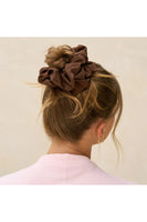 Oversized Scrunchies Black & Chocolate