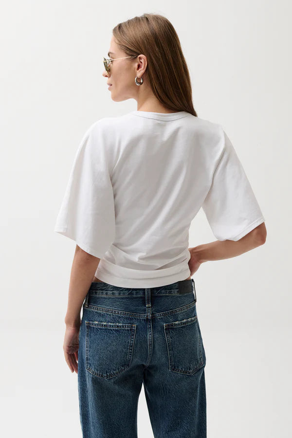 Veronica Kimono Sleeve Fitted Tee Le Blanc