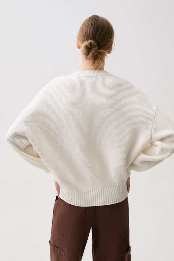Nika Heavyweight V-Neck Sweater