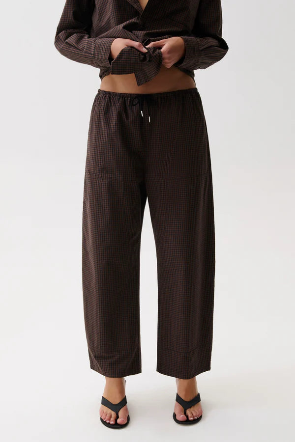 Theo Drawstring Poplin Pant
