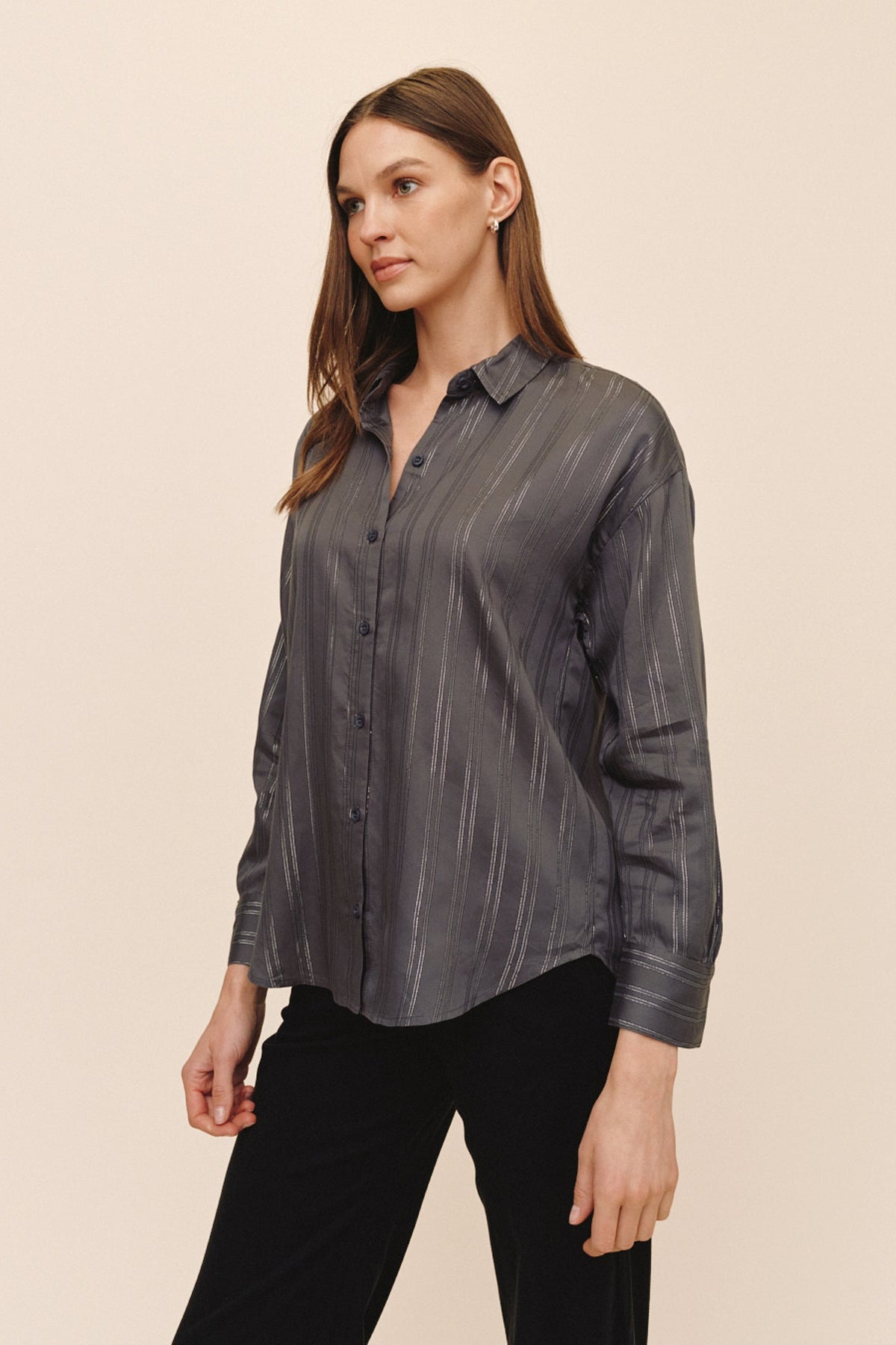 B2446-M65-304 - OVERSIZED BUTTON DOWN
