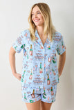 Champagne Tower Short PJ Set