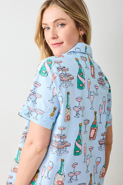 Champagne Tower Short PJ Set