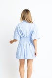 Poplin Ruffle Collar Dress