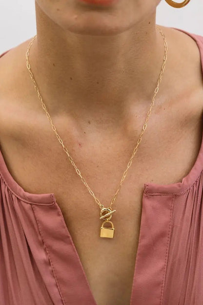 Padlock Toggle Necklace