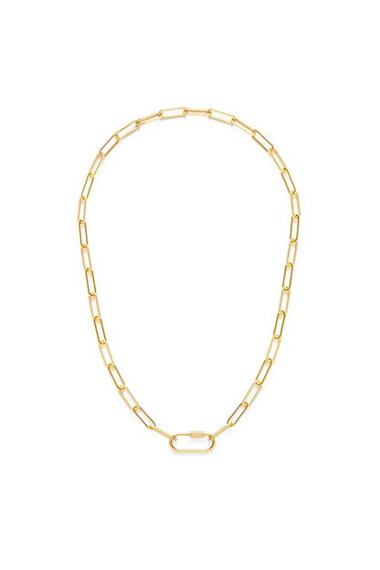 Paperclip Chain with Carabiner Clasp
