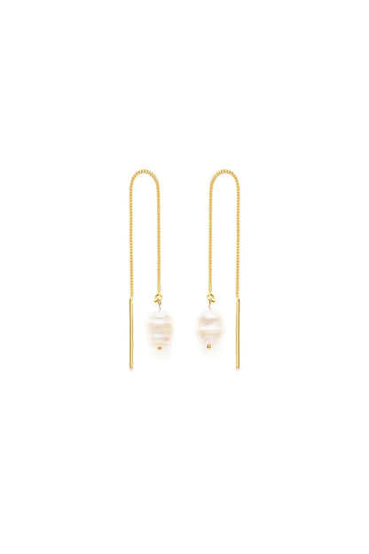 Pearl Threader Earrings