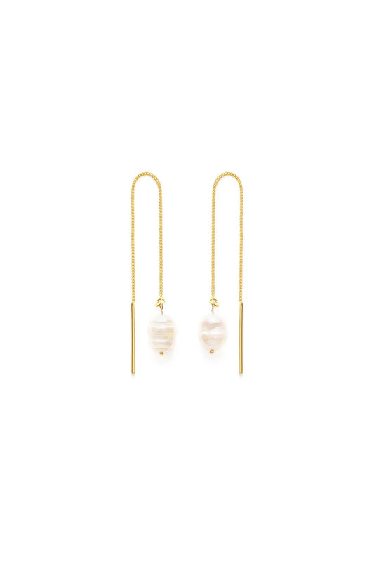 Pearl Threader Earrings
