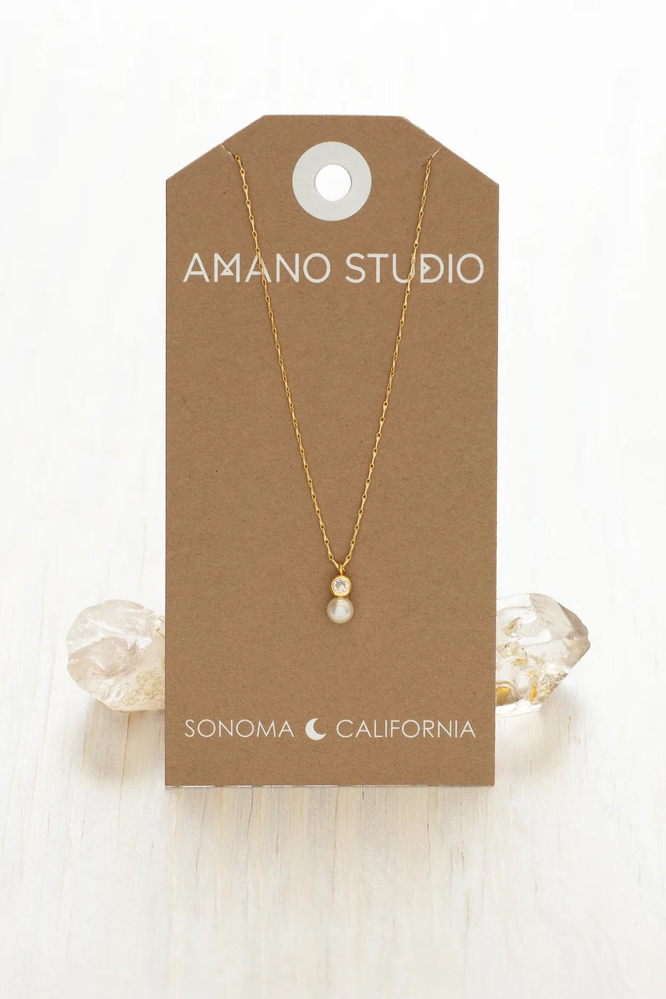 Pearl and Crystal Necklace