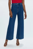 Penny Pintuck High Rise Wide Jean