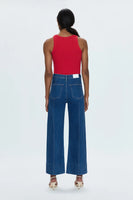 Penny Pintuck High Rise Wide Jean