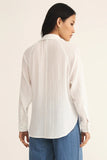 Perfect Airy Gauze Button Up White