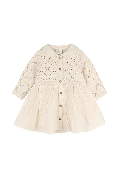 Phoebe Pointelle Knit Sweater Top Baby Dress