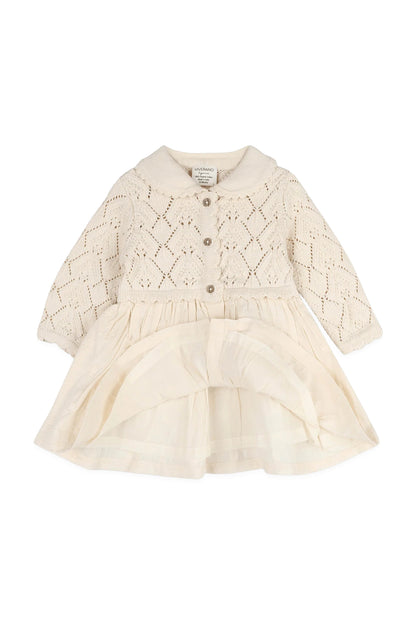 Phoebe Pointelle Knit Sweater Top Baby Dress