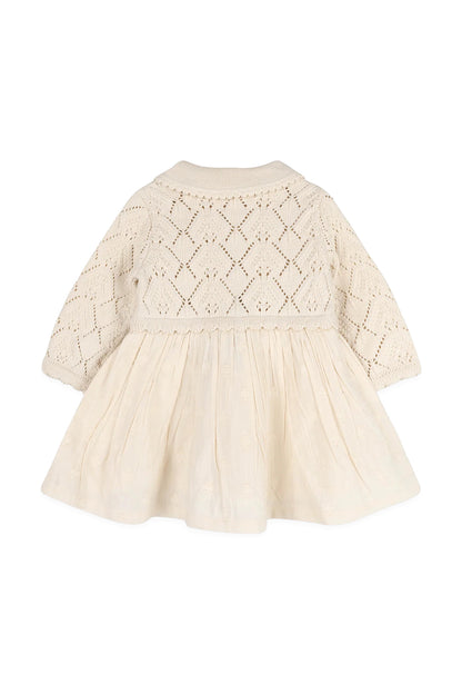 Phoebe Pointelle Knit Sweater Top Baby Dress