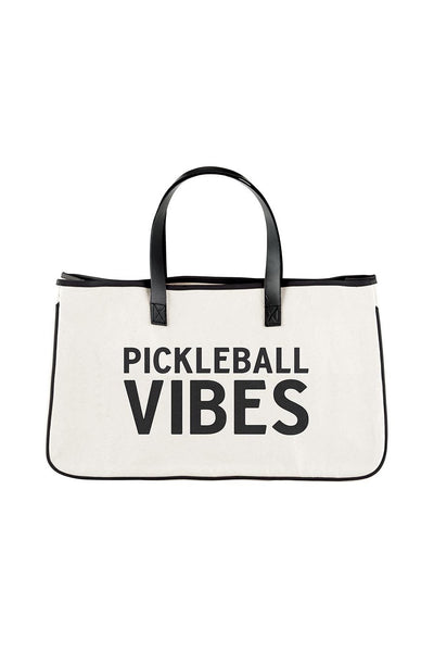 Pickleball Vibes Canvas Tote