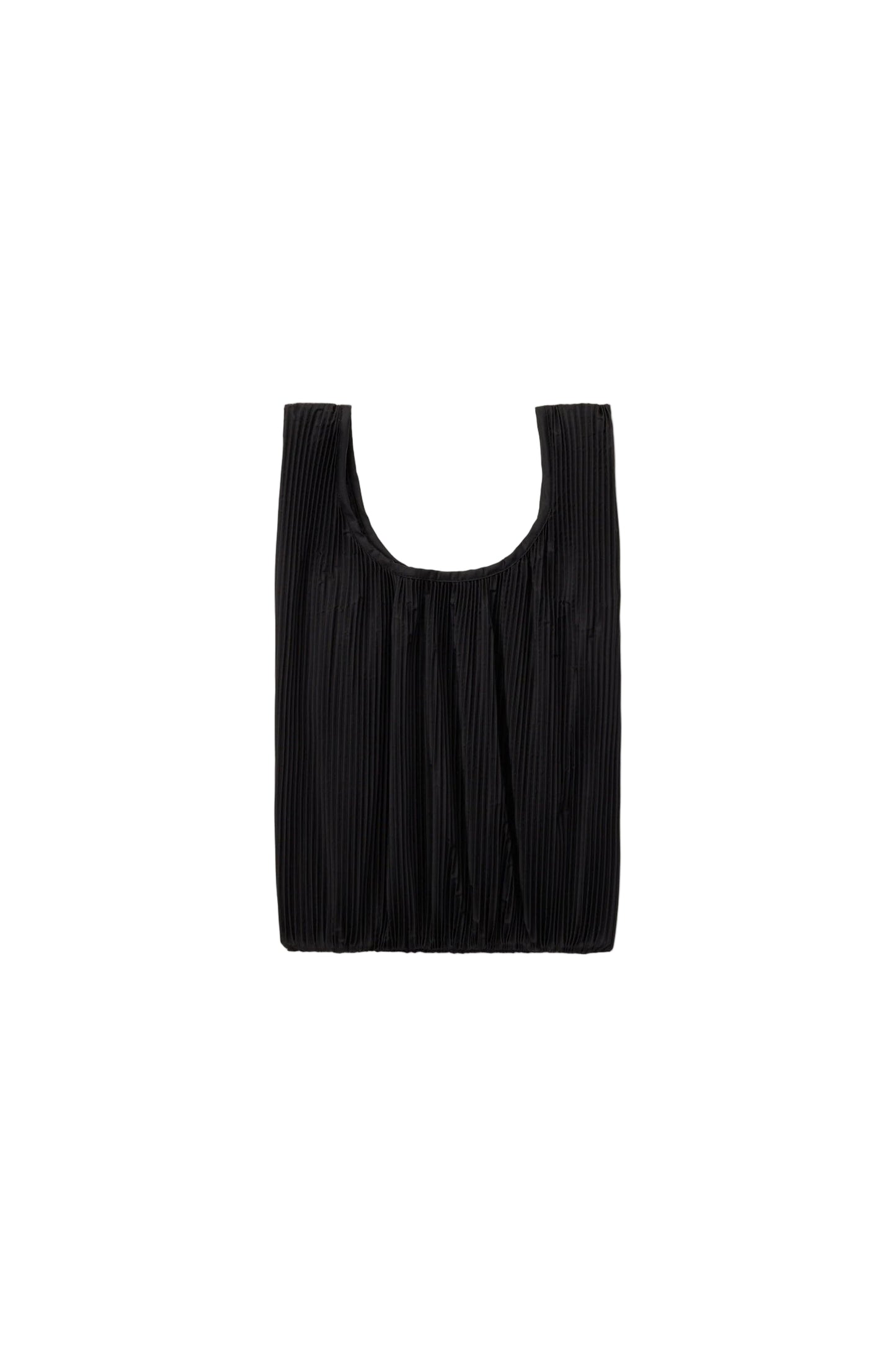 Pleated Baggu Black