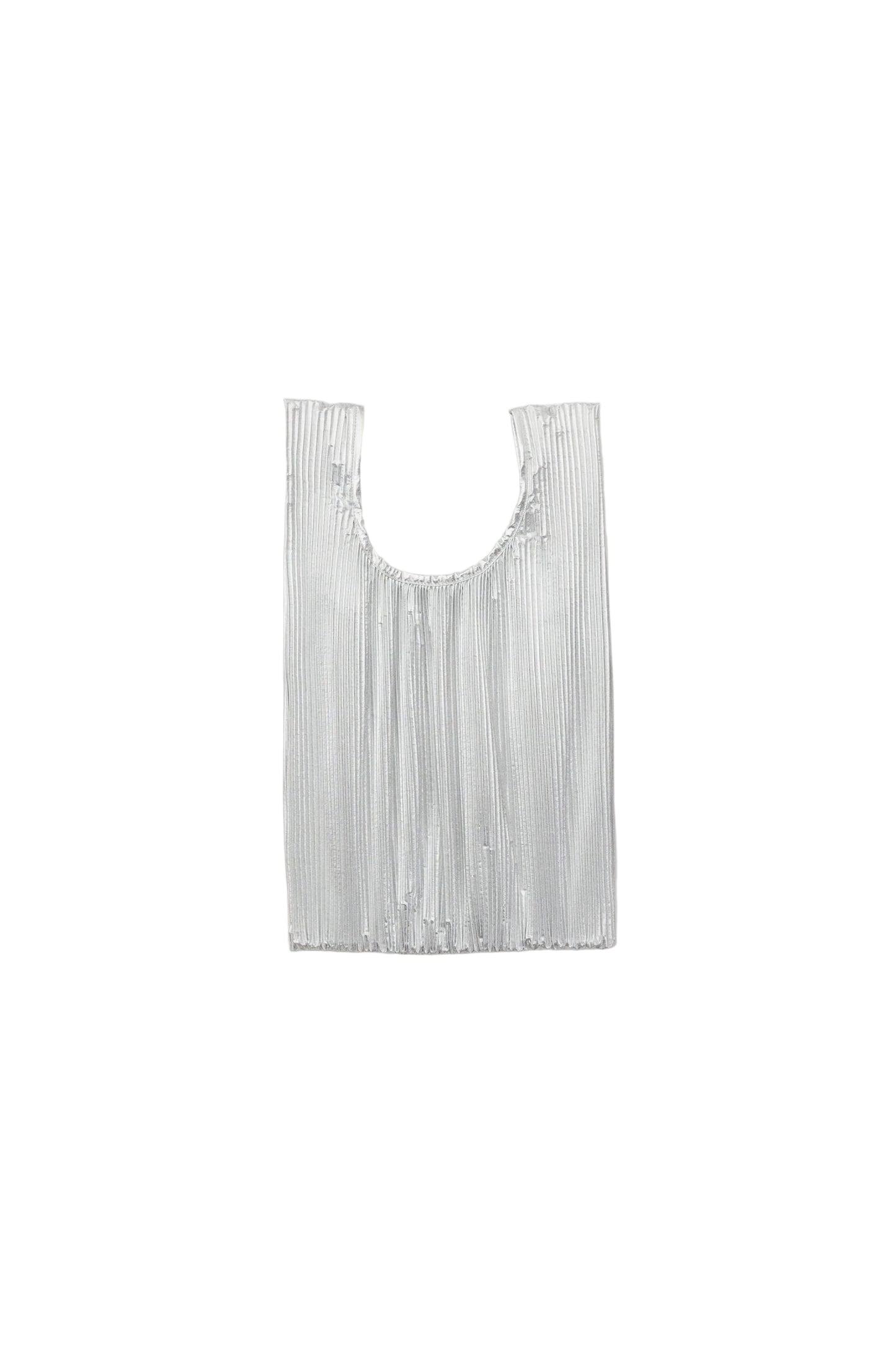 Pleated Baggu Chrome Metallic