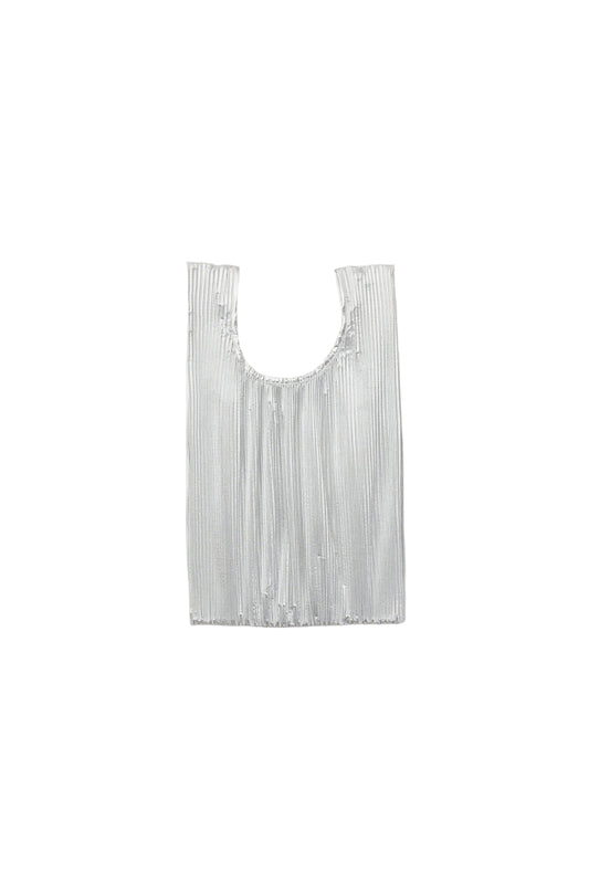 Pleated Baggu Chrome Metallic