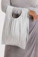 Pleated Baggu Chrome Metallic