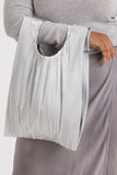 Pleated Baggu Chrome Metallic