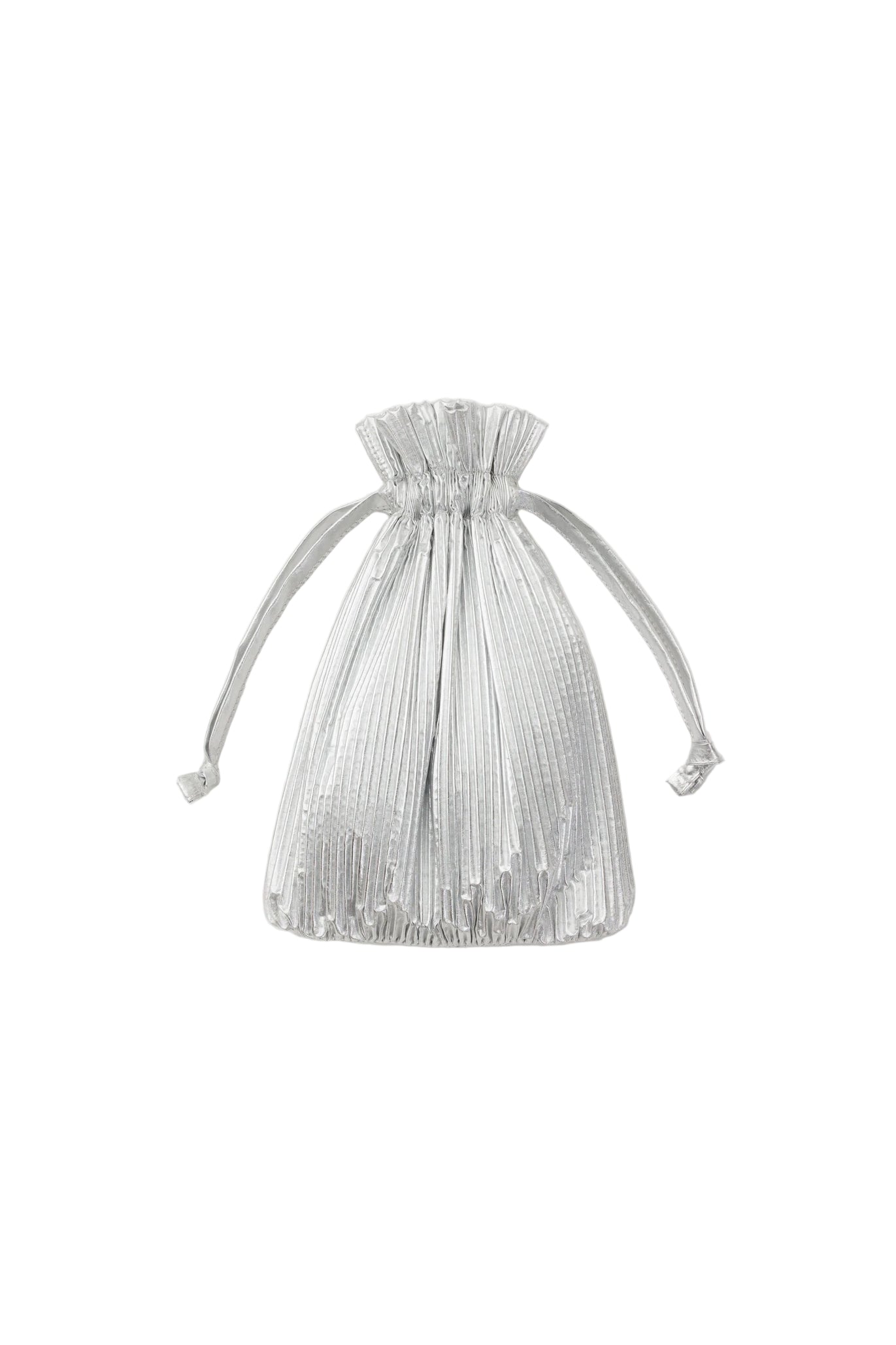 Pleated Baggu Chrome Metallic