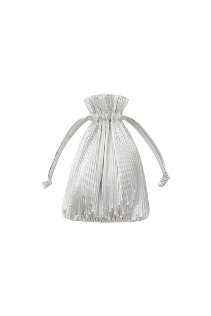 Pleated Baggu Chrome Metallic