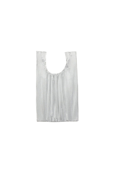 Pleated Baggu Chrome Metallic