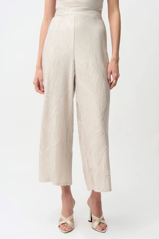 Textured Pleat Satin Culotte