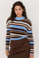Poet Fluffy Stripe Sweater