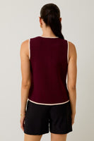 Polished Button Down Knit Vest