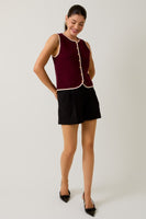 Polished Button Down Knit Vest