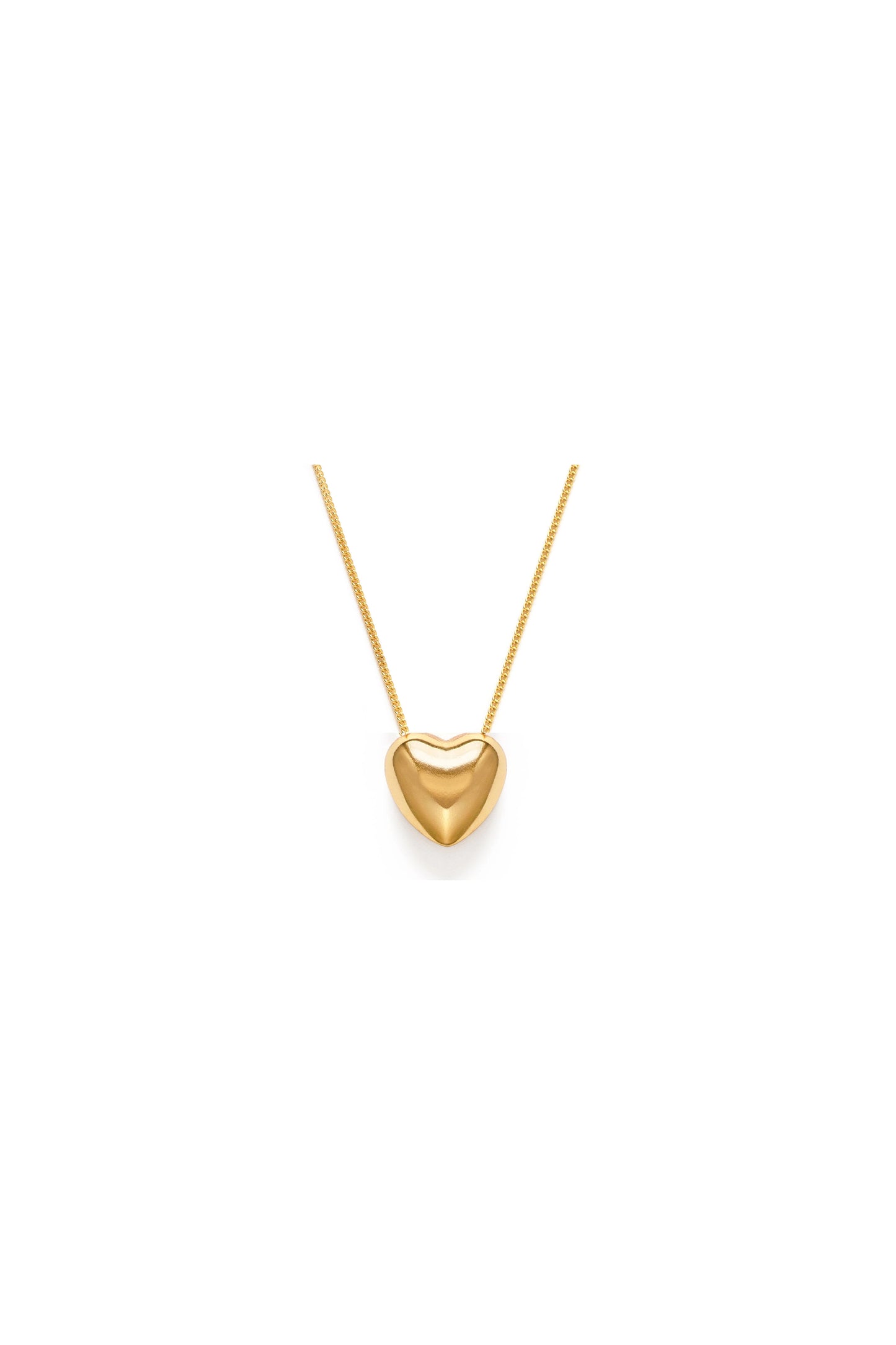 Puff Heart Pendant Necklace