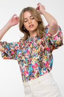 Puff Sleeve Floral Top