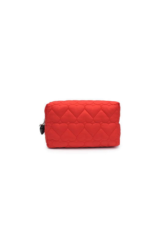Pull My Heart Cosmetic Pouch Red