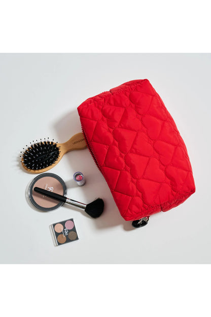 Pull My Heart Cosmetic Pouch Red