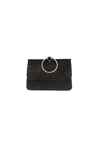 Black Python Aria Ring Bag
