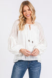 Raglan Bubble Sleeve Top